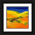 thumbnail image 1 of Mauviel, Laurence 26x26 Black Ornate Wood Framed with Double Matting Museum Art Print Titled - Terre de soleil, 1 of 4