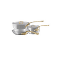 thumbnail image 1 of Mauviel M'Cook B 5-Ply Polished Stainless Steel 5-Piece Cookware Set with Brass Handles, 1 of 4