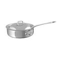 thumbnail image 1 of Mauviel M'Cook Polished Stainless Steel Saute Pan with Lid and Cast Stainless Steel Handle, 3.2-qt, 1 of 4