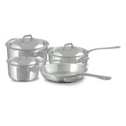 Mauviel MCook SB 5-Ply 7-Piece Cookware Set with Brushed Cast الفولاذ المقاوم للصدأ مقابض