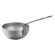 Mauviel MSteel Black Steel 9.5 Inch Curved Splayed Saute Pan