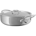 thumbnail image 1 of Mauviel M'Urban 4 Tri-Ply Polished Stainless Steel Rondeau With Lid And Cast Stainless Steel Handle, 3.2-Qt, 1 of 1