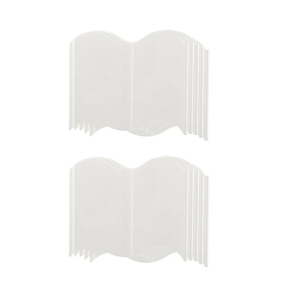 Mauxuk 10-Pack Decorative Garden Fence Border, Heavy-Duty Plastic Landscape Edging for Flower Beds, Easy Install No Digging (Black/White/Red/Green)