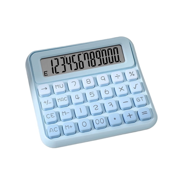 Mauxuk 12-Digit Large Display Calculator, 240 Functions, Dual-Tilt Ergonomic Design, Portable Desktop Office Calculator, AAA Battery Powered, 8.8 oz for Home & Business