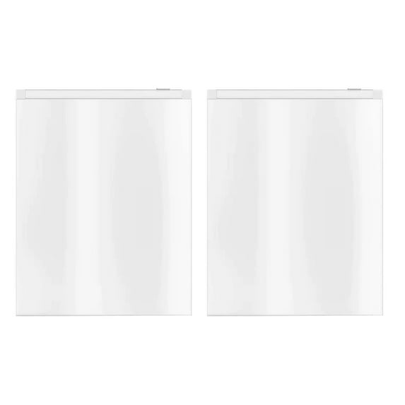 Mauxuk 2 Pcs Frosted Zipper Storage Bags, Durable Waterproof Travel Organizer for Underwear, Socks, Swimwear, Reusable Clear Zippered Pouches (13.78x17.72in)