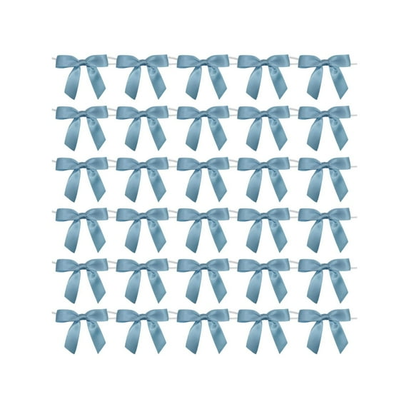 Mauxuk 30 Pack Decorative Gift Bow Ribbons - Elegant Nylon Spandex Bows for Cake Packaging, Holiday & Party Decorations, Assorted Colors (7.09x5.91 Inches)