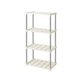 thumbnail image 1 of Mauxuk 4-Tier Shelving Unit, Heavy Duty Rack, Ventilated Shelves, Space Saving Organizer, Kitchen, Bathroom, Garage, 55 lbs per Shelf, Gray, 1 of 6
