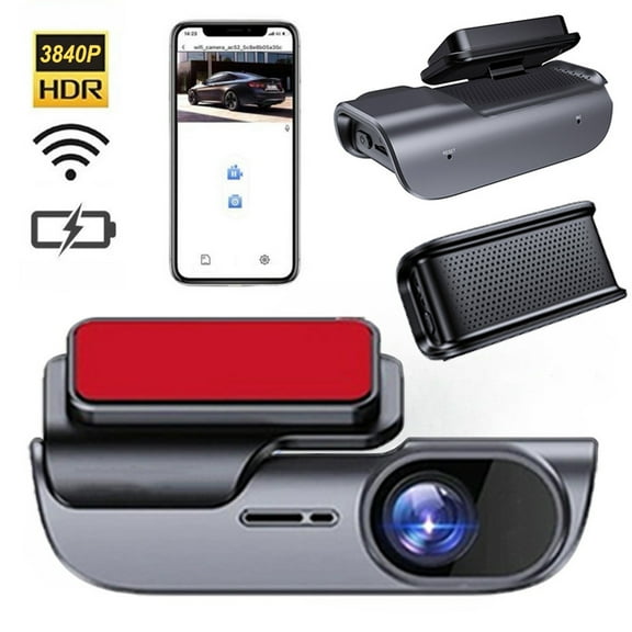 Mauxuk 4K Dash Cam with WiFi, Parking Monitor, and Night Vision - 170° Wide Angle Car Camera with G-Sensor, Loop Recording, Motion Detection, and GPS for Enhanced Driving Safety