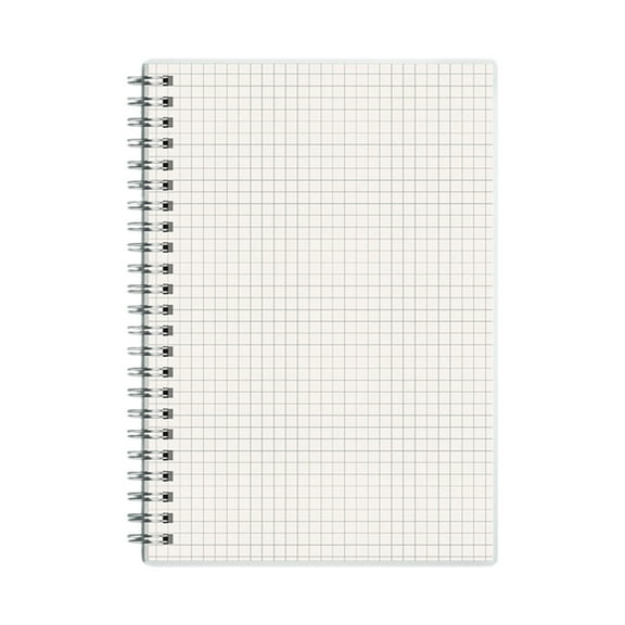Mauxuk A5 Notebook with Thick Paper & Flexible Plastic Cover - 80 Pages Graph Grid Ruled Journal for Office, Meeting & Writing, Durable & Portable, Perfect for Notes & Ideas