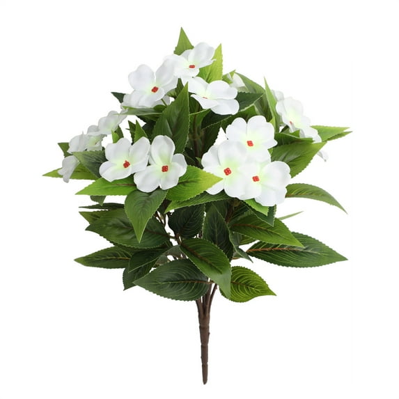Mauxuk Artificial Impatiens Azalea Flowers Home Garden Decor Realistic Plastic Flower Arrangement Indoor Outdoor Wedding Party Decoration