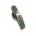 thumbnail image 1 of Mauxuk Camping Utensil Set Multifunctional Knife Fork Spoon Stainless Steel Foldable 6-in-1 Tools Bottle Opener Lightweight Durable Length 10.2 In, 1 of 5