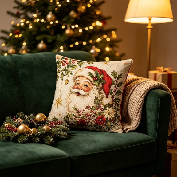 Mauxuk Christmas Decorative Pillow Cover, Holiday Home Decor,17.72*17.72 inches