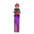 thumbnail image 1 of Mauxuk Day of the Dead Banners Extra Large Weather-Resistant Plastic Laminate Prestrung Party Decor for Altar Wall Festival, 56.7x9.09in, 1 of 7