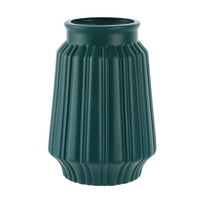 Mauxuk Decorative Vase Plastic Imitation Glazed Flower Pot for Home Decor, Living Room TV Cabinet, Navy Blue, 4.84x2.4x2.28 Inches