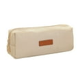 thumbnail image 1 of Mauxuk Eco-Friendly Linen Pencil Case - Durable Zippered Stationery Pouch for Office & Travel, Lightweight Beige Organizer, 1 of 6
