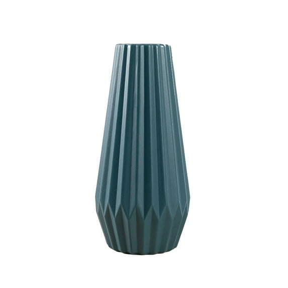 Mauxuk Elegant Plastic Vase for Home and Office Decoration - Perfect for Weddings and Events - Durable and Stylish Floral Display - Blue Color - Beautiful Gift Option