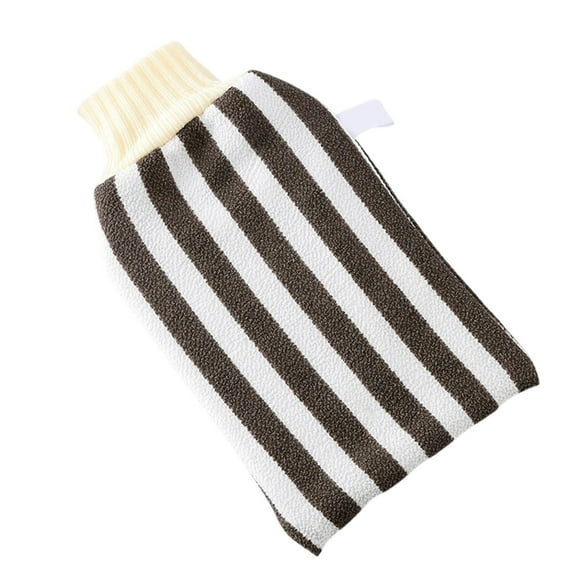 Mauxuk Exfoliating Bath Scrub Towel for Women - Premium Natural Rubber Back Scrubber, Gentle Massage, Quick-Dry, Promotes Circulation, Travel & Daily Use (8.58x5.19 Inches)