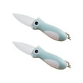 thumbnail image 1 of Mauxuk Foldable Ceramic Knife, Sharp & Durable Ceramic Blade, Compact Folding Design, Ergonomic Handle for Safe Cutting, Ideal for Peeling & Slicing (2-Pack), 1 of 6