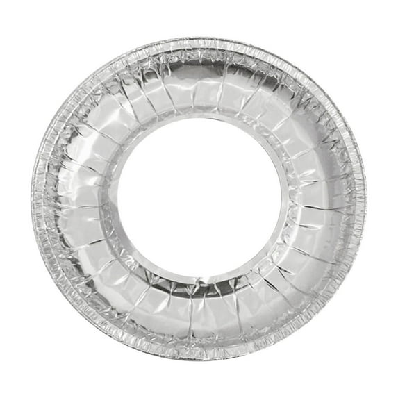 Mauxuk Gas Stove Burner Covers - Aluminum Foil Liners for Grease and Food Spill Protection, Easy to Clean, Durable Heat-Resistant Drip Tray, 10 Pack