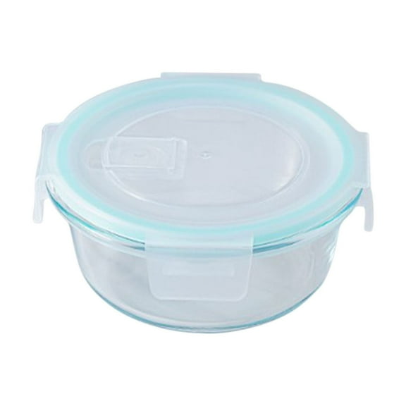 Mauxuk Glass Bento Box with Lids Airtight Microwave Safe Meal Prep Container 20oz Fresh-Keeping Leakproof Dishwasher Safe Office Lunch Box