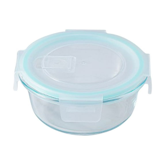 Mauxuk Glass Bento Box with Lids Airtight Microwave Safe Meal Prep Container 20oz Fresh-Keeping Leakproof Dishwasher Safe Office Lunch Box