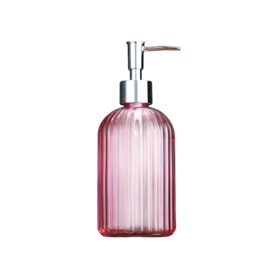 Mauxuk Glass Soap Dispenser Bottle - Refillable Sanitizer & Lotion, Elegant Blue Glass, Leak-Proof, Space-Saving (7.48x2.99, 0.66lb)