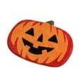 thumbnail image 1 of Mauxuk Halloween Bath Mat - Pumpkin Shaped Non Slip Bathroom Rug, Plush & Cozy Fall Decor, Machine Washable, 15.7x23.6 Inches, Orange, 1 of 6
