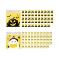 thumbnail image 1 of Mauxuk Halloween Treat Bags - 100pcs Plastic Goodie Bags for Party Favors, Snacks & Baked Goods, Multicolor, 3.94x5.12in, Bulk Pack for Halloween Events, 1 of 7