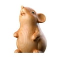 thumbnail image 1 of Mauxuk Hand Carved Wooden Mouse Statue - Cute Garden & Desktop Decor, Durable Wooden Ornament for Home, Office, Gift for Friends & Family, 2.4 Tall, 1 of 6
