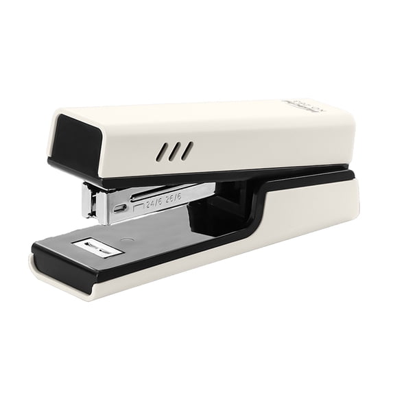 Mauxuk Heavy Duty Stapler for Office & Home - Ergonomic One Finger Stapling, Non-Slip Base, Multi-Functional, Smooth Nailing, Compact (2.63x1.57x1.18in)