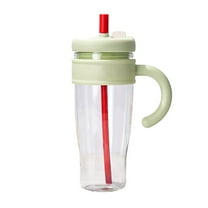 Mauxuk Large Capacity 1100ml (37oz) Leak Proof Water Cup with Straw - Heat & Drop Resistant BPA-Free Travel Tumbler for Outdoor, Office (Black)