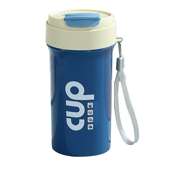 Mauxuk Leakproof Sports Water Bottle with Handle for Gym, Yoga, Fitness - BPA-Free Plastic, 16oz (480ml), Ergonomic Design, Durable Blue