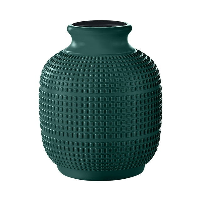 Mauxuk Modern Green Plastic Vase Large Home Decor Dried Flower Arrangement Elegant Living Room Centerpiece Gift