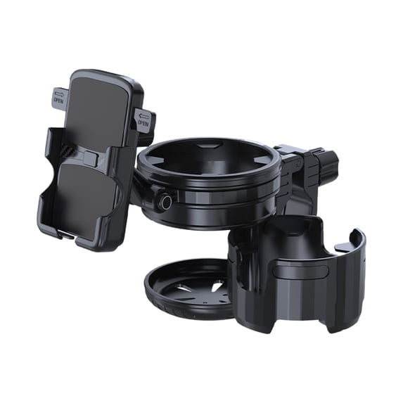 Mauxuk Motorcycle Cup Holder with Phone Mount, Universal Motorcycle Accessories for Safe Riding, Durable and Easy Installation Bracket for Beverages and Mobile Devices