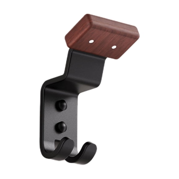 Mauxuk Motorcycle Helmet Rack, Wall Mounted Helmet Display, Beech Wood and Carbon Steel Storage Solution for Motorcycle and Hat Organization, Space-Saving Design for Home and Garage.