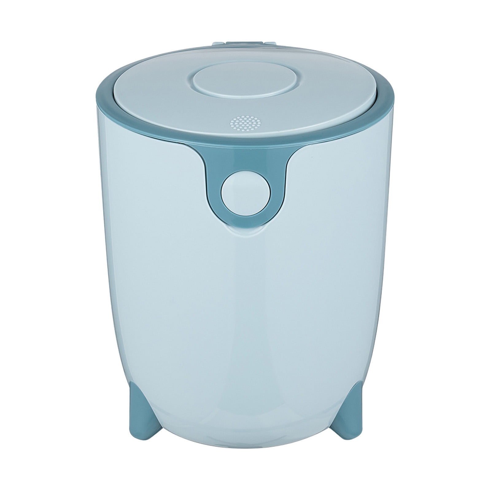 Floleo Trash Can With Swing Lid, Plastic Tall Garbage Can Outdoor And
