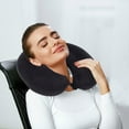 thumbnail image 1 of Mauxuk Multifunctional Foam Pillow - Ergonomic C Shaped Inflatable Neck Support, 360° Surround for Travel & Outdoor Comfort, Portable Polyester Nap Pillow for Cervical Spine Care, 1 of 6