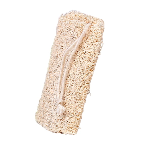 Mauxuk Natural Loofah Dish Scrubber Brush - Eco-Friendly Kitchen Brush for Pots, Pans & Stove - Efficient Grease Removal, Multipurpose Scrubber - Durable 3.15in Dishwashing Tool