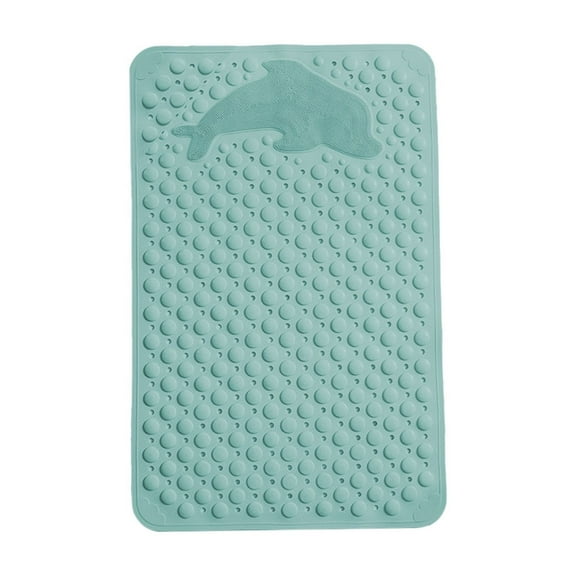 Mauxuk Non Slip Bathroom Mat with Suction Cups | Waterproof Toilet Floor Mat | Comfortable PVC Shower Mat for Safe and Quick Drainage