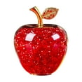 thumbnail image 1 of Mauxuk Personalized Crystal Apple Ornament - Handcrafted Glass Christmas Gift, Elegant Keepsake (1 Piece, 3.94x2.95, 0.507lb), 1 of 6