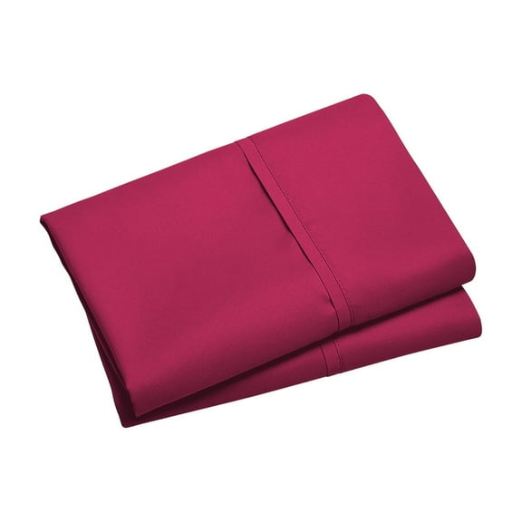 Mauxuk Pillow Cases, Soft Brushed Microfiber Fabric, Envelope Closure, Shrinkage and Fade Resistant, Durable and Comfortable Pillow Covers for Sleeping, 20 x 41 Inches(Hot Pink)