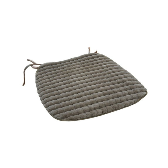 Mauxuk Plush Ergonomic Chair Cushion with Flock Cover - Ultra Soft Seat Pad for Office, Car, Floor - Restores Shape Instantly - Great Gift, 18.5x17.7in