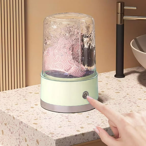 Mauxuk Portable Mini Washing Machine for Underwear & Socks, USB Rechargeable, Compact & Silent, Travel & Dorm Essential, 7.87x5.51x5.51in, 1.43lb