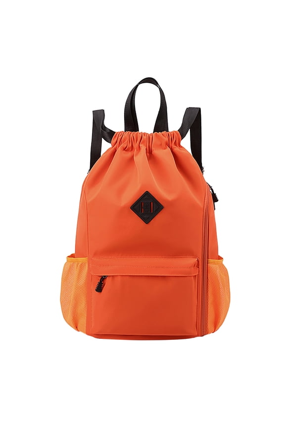 Premium Drawstring Backpack - Large Capacity Sports Gym Hiking Bag, Durable Lightweight Adjustable, 18.5 x 13.39 Inches