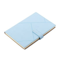 Mauxuk Premium Faux Leather Notebook - Hardcover Journal with Thick Cream Paper, Magnetic Closure, Light Blue, 8.5x5.7 Inches
