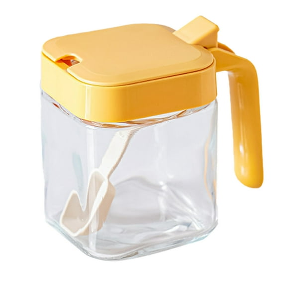 Mauxuk Premium Glass Spice Jars with Flip Lid – Airtight Kitchen Organizer for Spices & Herbs – Compact for Camping – Sturdy 0.61lb – Easy to Clean & One-Hand Use