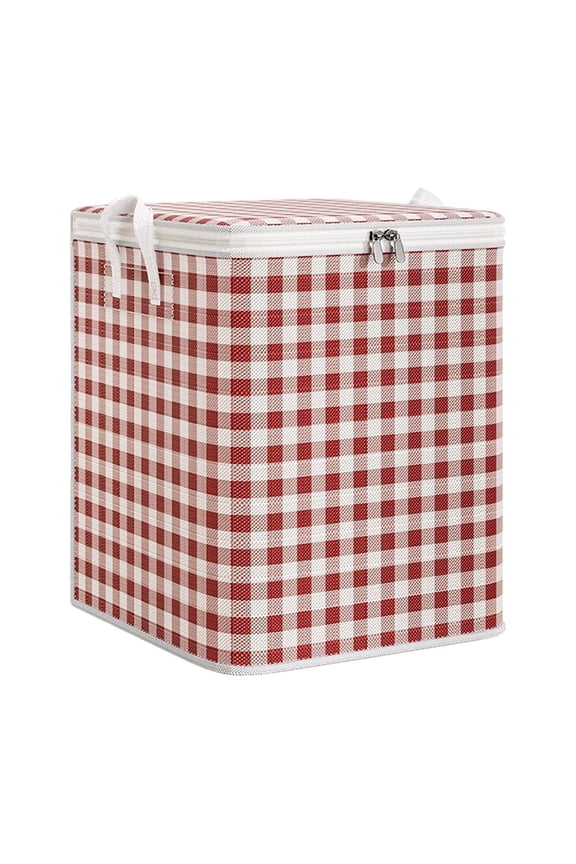 Premium Heavy Duty Storage Bags with Reinforced Handles - Extra Large Travel Tote for Clothes, Blankets & Moving, Double Zipper Waterproof, 27.5x19.7x19.7in
