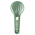 thumbnail image 1 of Mauxuk Professional Halloween Pumpkin Carving Kit - Stainless Steel Tools, Stackable Design, Precision Spade & Stand Lights (Green), 1 of 6