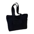 thumbnail image 1 of Mauxuk Quilted Casual One Shoulder Laptop Tote Bag, Large Capacity Lightweight Canvas Computer Bag 25.5x17.3x3.57 Inches, 1 of 6