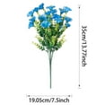 thumbnail image 1 of Mauxuk Realistic Outdoor Artificial Flowers Weather-Resistant Silk Blooms for Patio Garden 4PC Set Lifelike Arrangements, 1 of 5